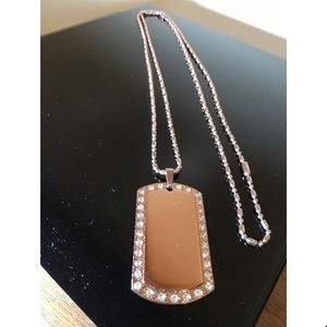 Dog Tag in Rose Gold